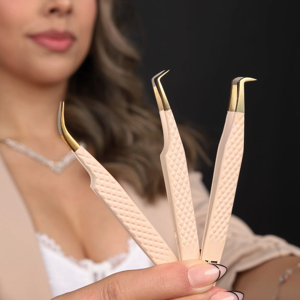 Cream Collection Tweezer Bundle